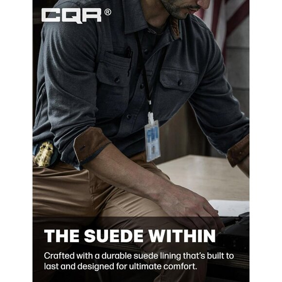 Mens Suede Grey Cotton Flannel Shirt Long Sleeve Casual Outdoor Plaid - Picture 9 of 9